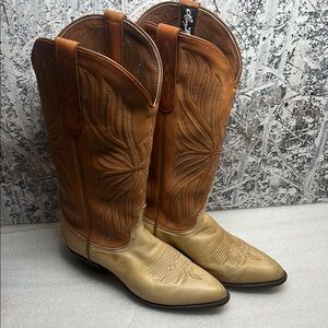 Vintage Larry Mahan Women's Western Boots Sz 6 1/2M. USA Made